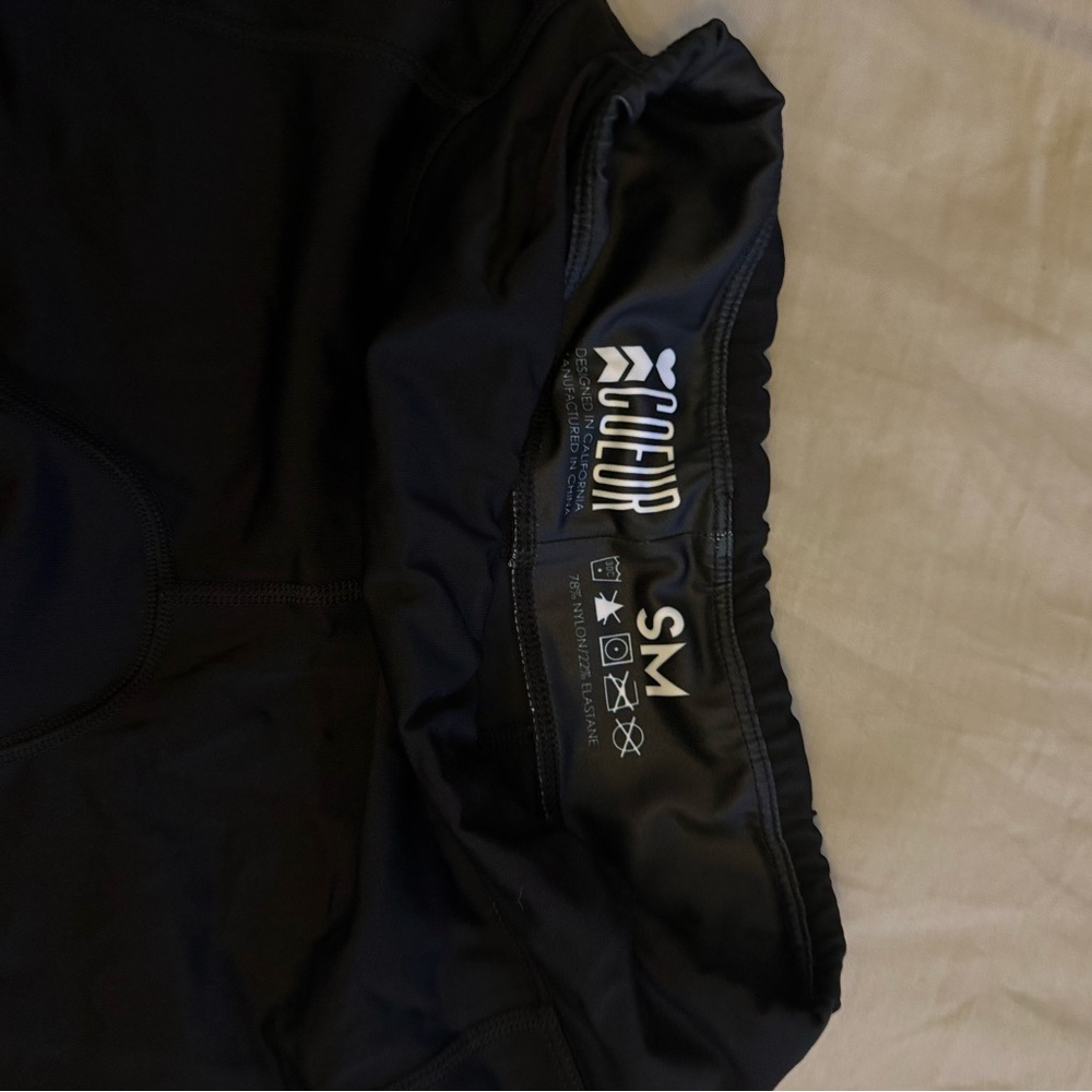 Coeur Women's Black Athletic Tri Shorts